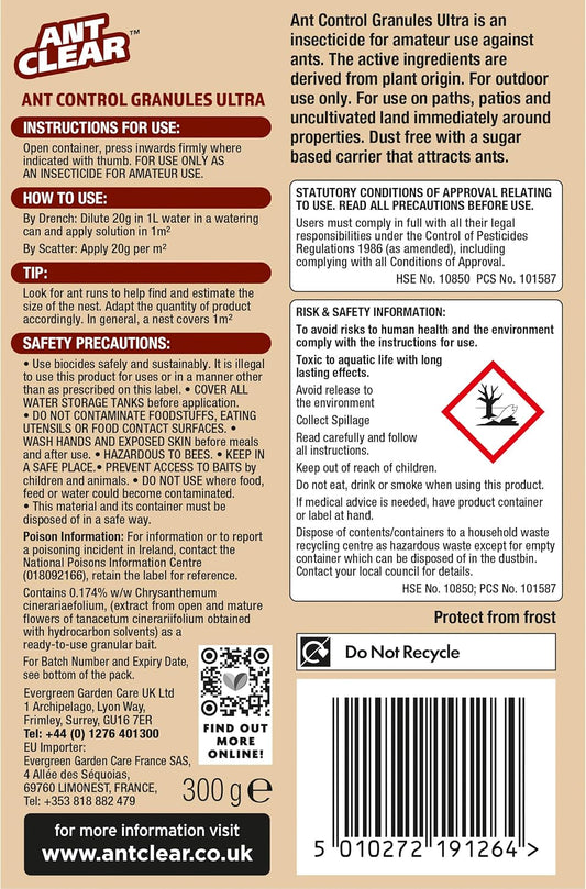 CLEAR Ant Control Granules, 300 g