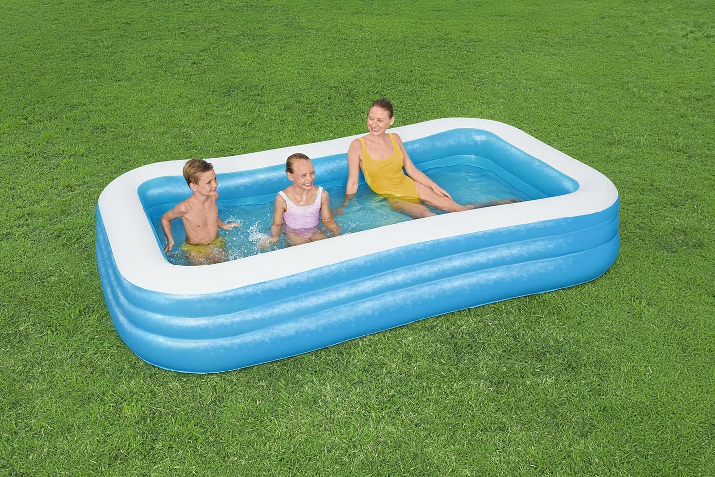Bestway Family Paddling Pool Inflatable Kids Swimming Pool, Outdoor Garden Pool, 1161L