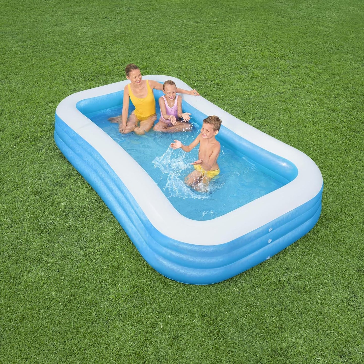 Bestway Family Paddling Pool Inflatable Kids Swimming Pool, Outdoor Garden Pool, 1161L