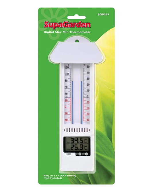 SupaGarden Min/Max Thermometer Mercury Free