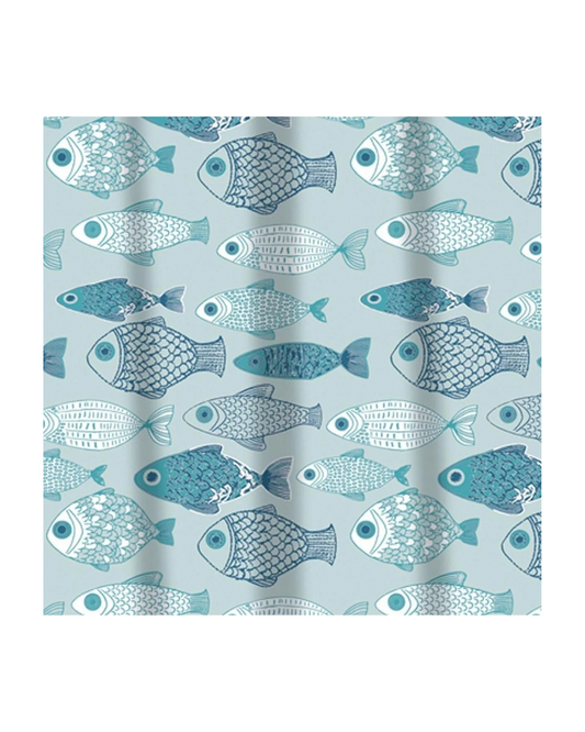 Sabichi Modern Peva 180X180 Bathroom Shower Curtain With Ring Hooks Baby Fish