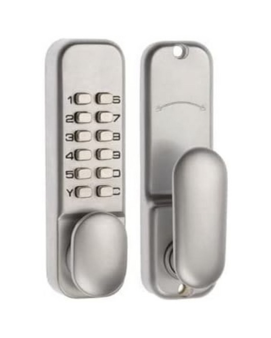 STX_818096 Era Digital Door Lock Oval with Hold Back Finish: Chrome Effect (3003-37-1A)