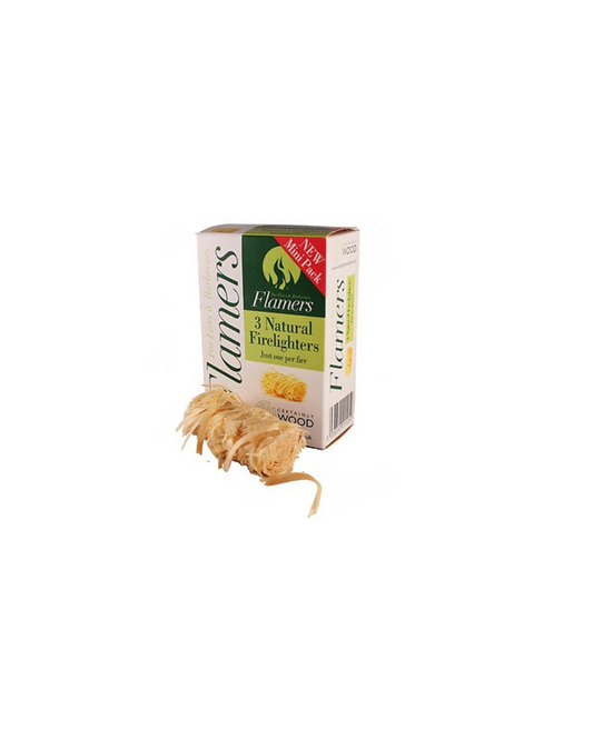 Flamers Natural Firelighters 3pk Mini