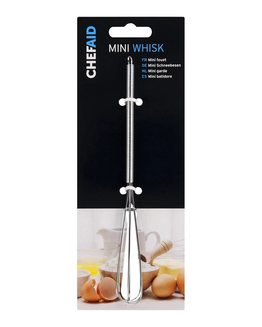 Chef Aid Mini Whisk, Silver, 2.4 x 8 x 21.8 cm