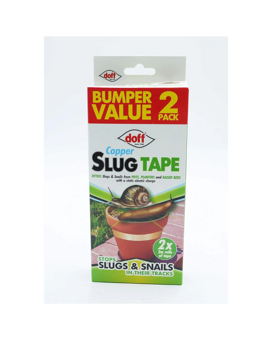 Doff 2 x Copper Slug And Snail Tape Pack Of 2, 2 x 2m Rolls