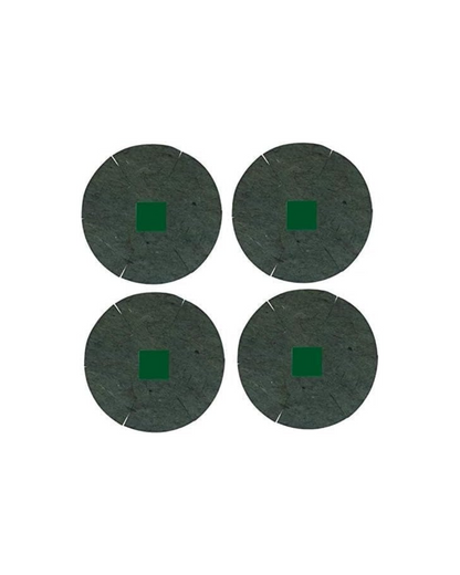 4 x Jute Hanging Basket Liner - 16-Inch Green hanging basket liner