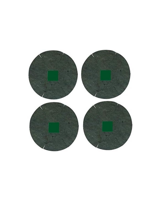4 x Jute Hanging Basket Liner - 16-Inch Green hanging basket liner