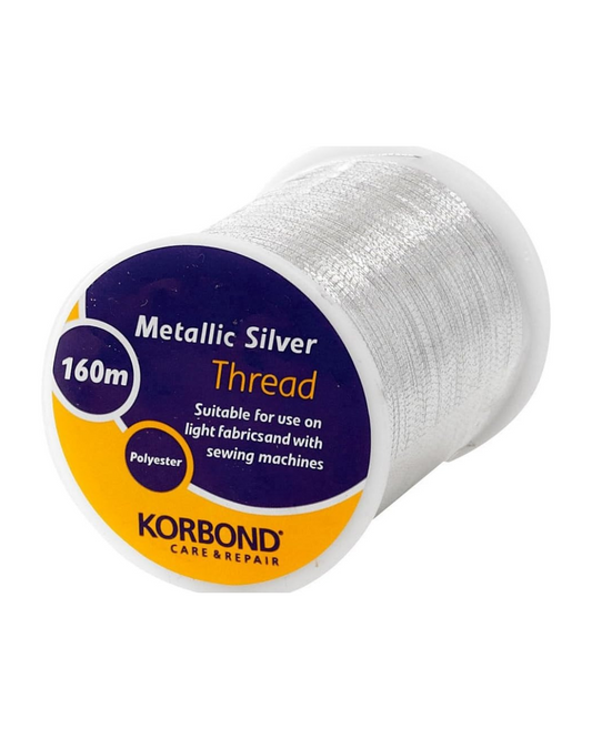 Korbond - Metallic Silver Thread 160 Meter