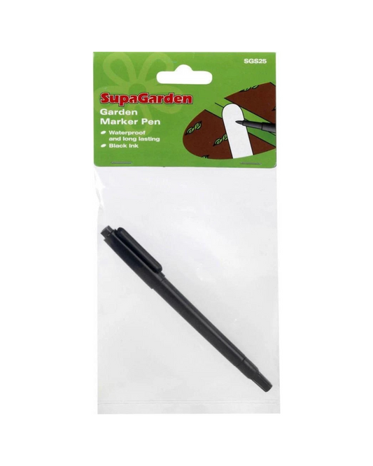 SupaGarden Garden Marker Pen For Plant Labels Waterproof Long Lasting Black Ink