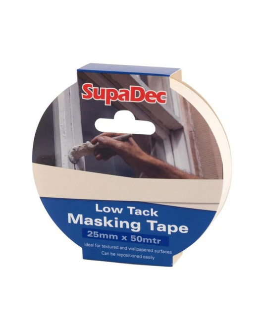 SupaDec Low Tack Masking Tape 25X50M