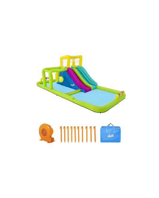Bestway BW53387GB H2OGO Splash Course Mega Park, Inflatable Water Slide for Kids