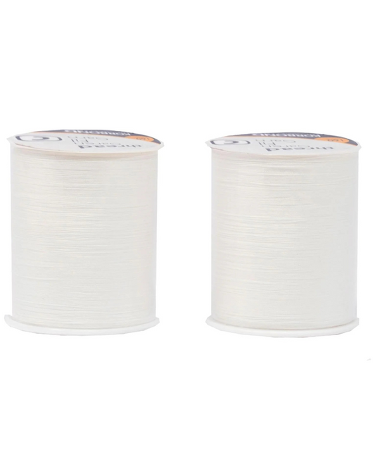 Korbond 320m Sewing Thread – 2 x 160m Spools -White Polyester – Hand and Machine Sewing