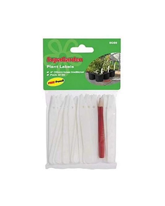 50 X Plant Labels + Pencils SupaGarden Plant Labels & Pencil (Pack of 50)