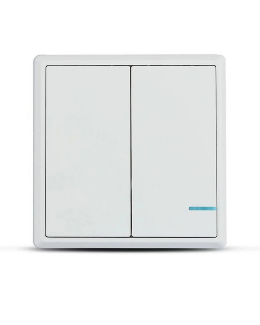 Wireless Switch with Dual Button Sensor White IP54