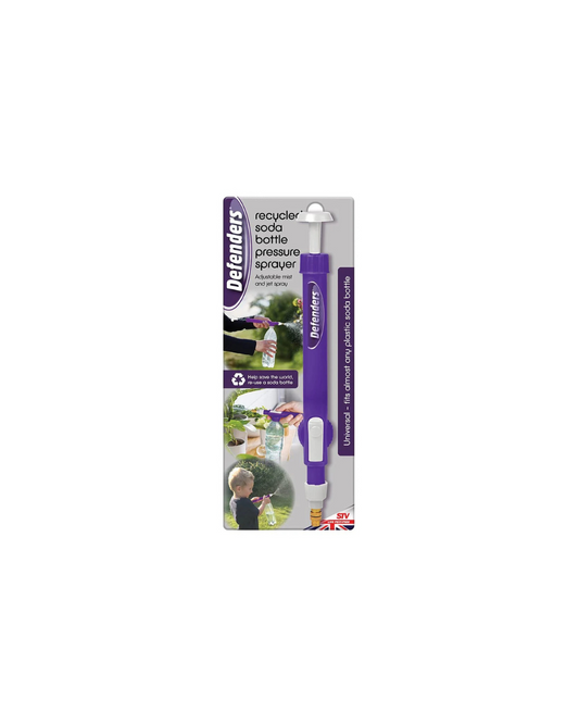 Defenders Recycled Soda Bottle Pressure Sprayer - Adjustable and Easy-to-Use, for Home, Garden and Greenhouse use