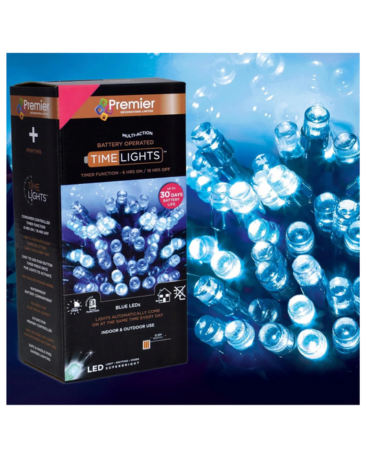 Premier LB112382B B-O 50 LED Lights, Blue