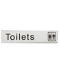 House Nameplate Co Metal Effect Toilet 5x22.5cm