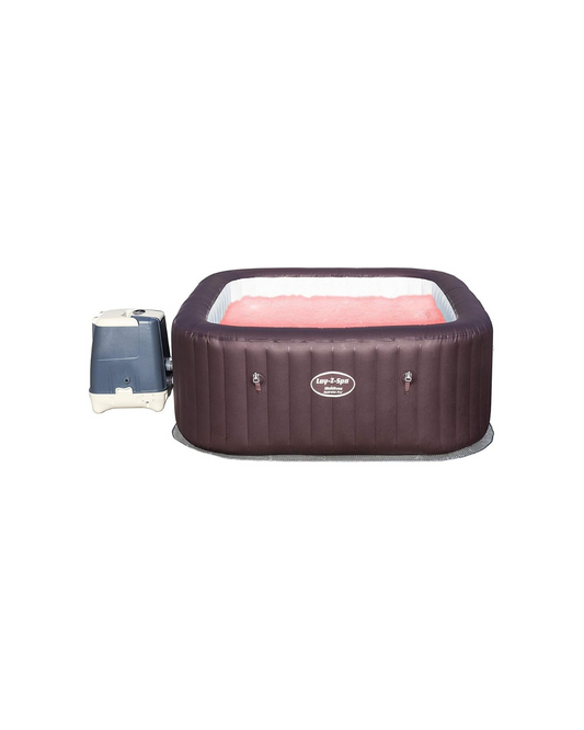 Lay-Z-Spa Maldives Luxury Hot Tub, 8 HydroJet Pro Massage System Inflatable Spa with LED Lights, Foot Massager and Rapid Heating, 5-7 Person