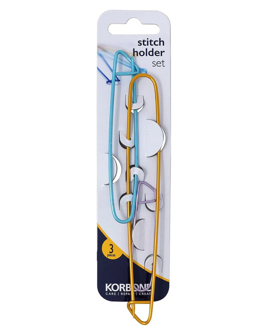 Korbond 3-Piece Stitch Holder Set, Multi-Colour
