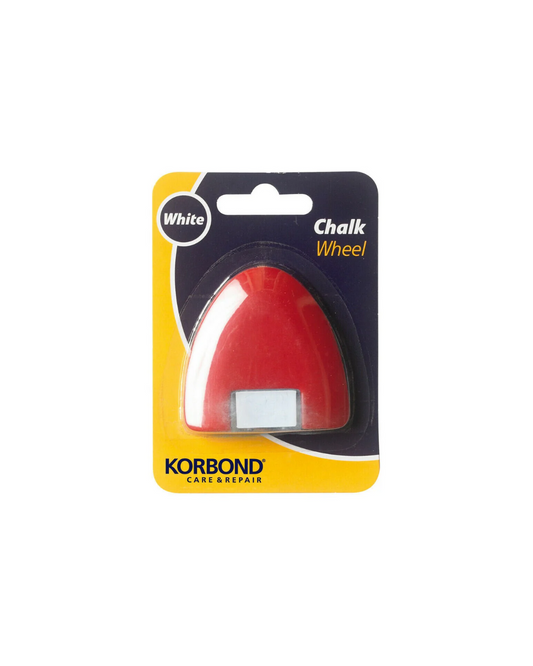 Korbond chalk wheel refillable white craft marking fine line dressmaking 110138