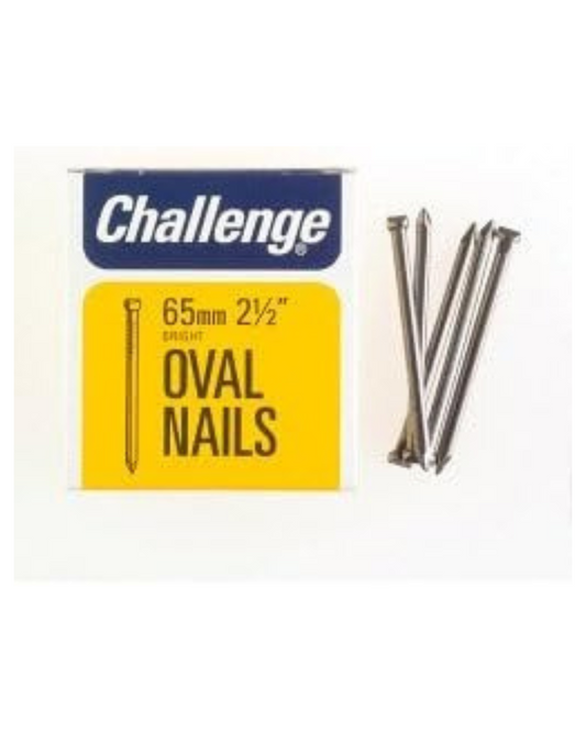 CHALLENGE 430235 Oval Wire Nails - Bright Steel (Box Pack),