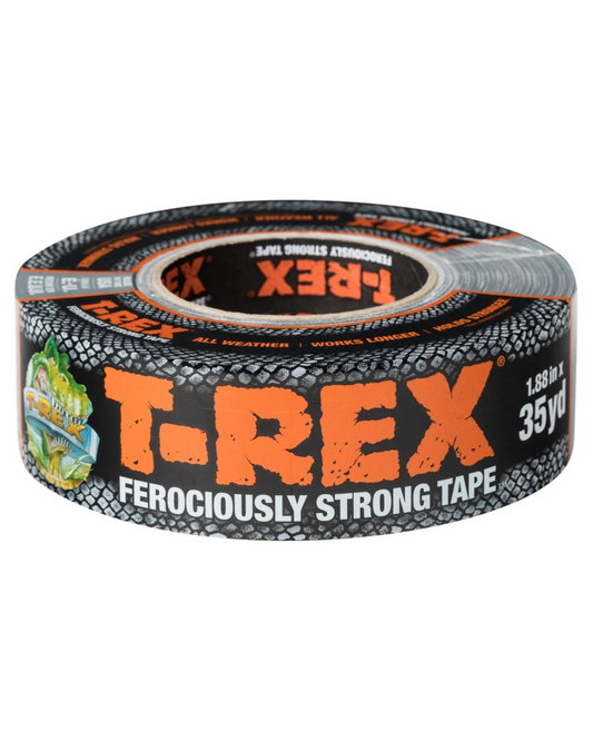 T Rex Tape Ferociously Strong Waterproof Graphite Grey Tape, 48mm x 32m, A High Strength Duct or Gaffer Cloth Adhesive Repair Tape that is Also UV Resistant From the Makers of the Original Duck Tape