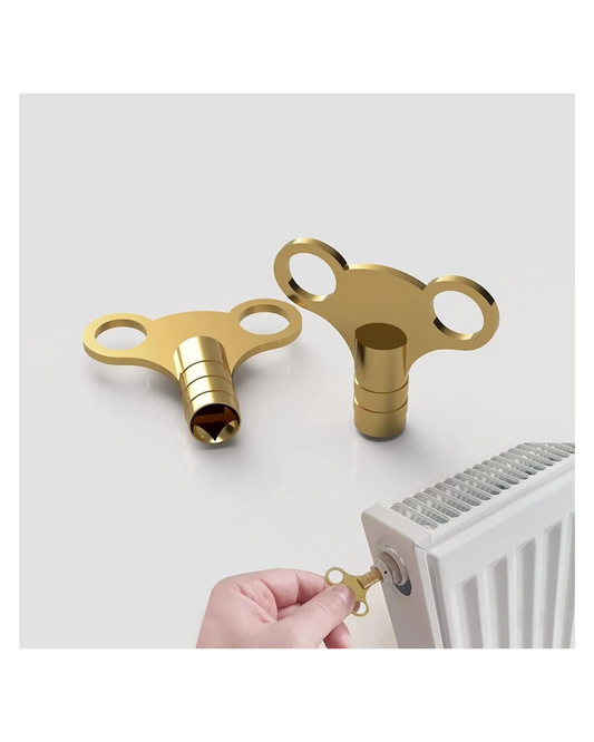 Mr. Gadget's Solutions RKEY01 Radiator Bleed Key Brass, Gold