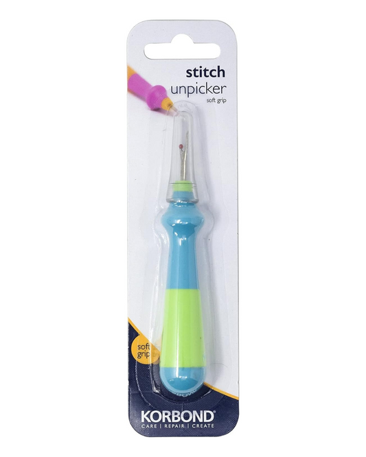 Korbond Easy Grip Seam Ripper - Stitch Unpicker with Ergonomic Large Handle