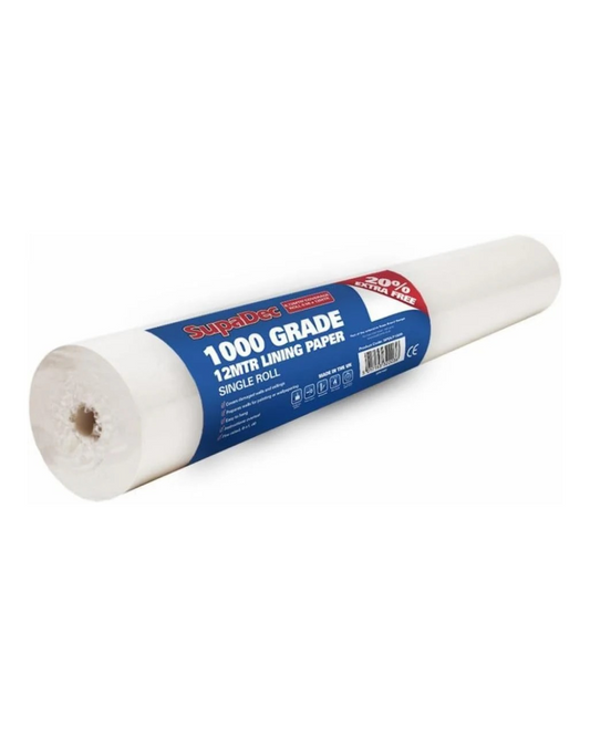 Supadec 12 Rolls 1000 Grade 12M Wall Lining Paper - Wall & Ceiling Covering