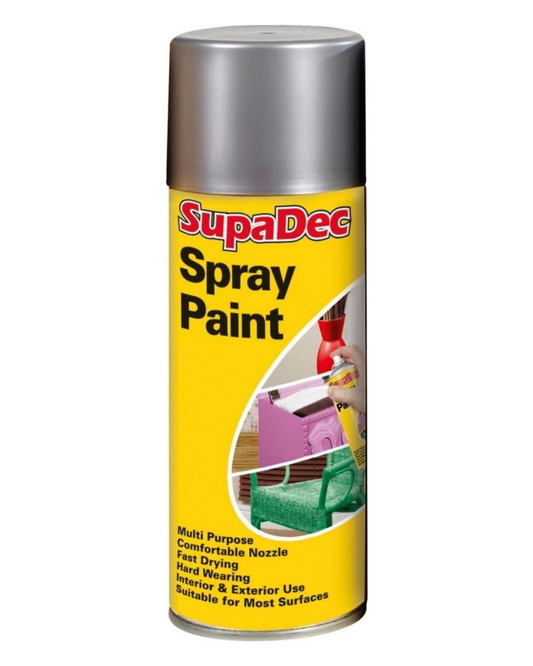 SupaDec Silver Spray Paint 400Ml