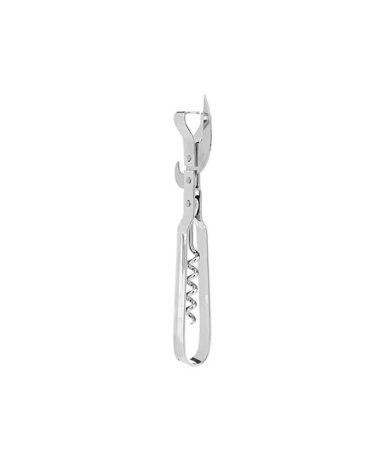 Chef Aid Can Opener with Corkscrew, Silver