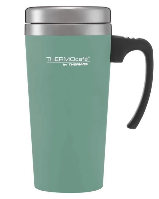ThermoCafe Soft Touch Travel Mug 420 ml Duck Egg, 1 Count (Pack of 1)