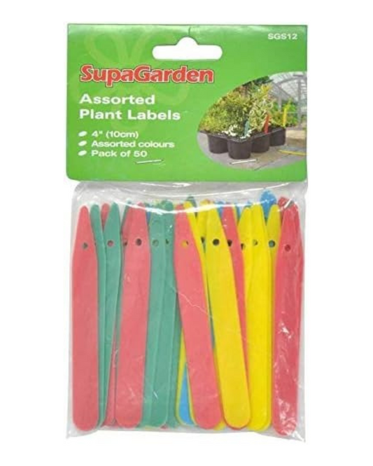SupaGarden 3 x Plant Labels 4" Pack 50