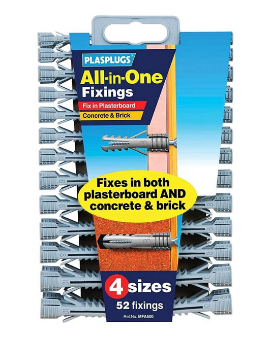 Plasplug 5 X MFA500 All-in-One Plugs includes Clip of 52