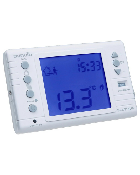 Sunvic SunStatRF RF Programmable Room Thermostat, 230 V, White