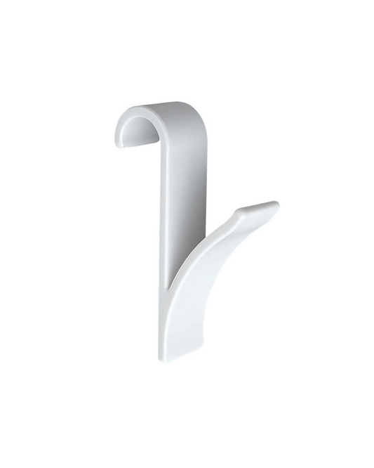 Wenko 4468160100 Hook for Towel Heaters Plastic Set of 2 / 2.5 x 10.5 x 7 cm White