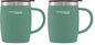 Thermos Translucent Desk Mug, Stainless Steel, Blue, S (Pack of 1), 450 ml