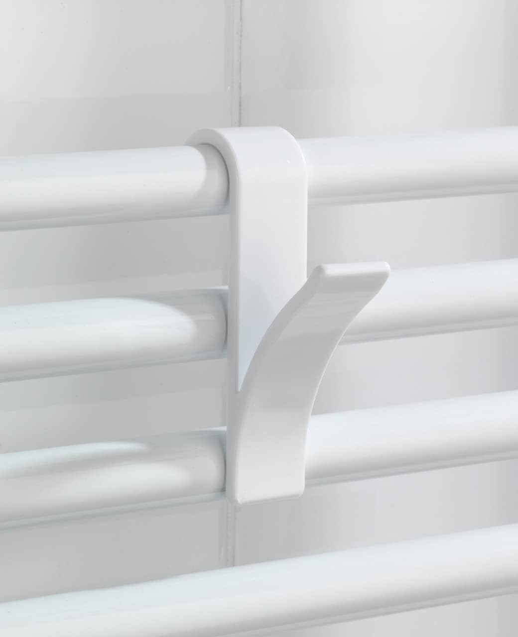 Wenko 4468160100 Hook for Towel Heaters Plastic Set of 2 / 2.5 x 10.5 x 7 cm White