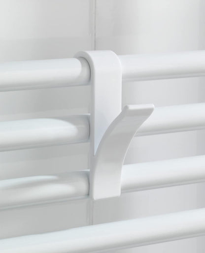 Wenko 4468160100 Hook for Towel Heaters Plastic Set of 2 / 2.5 x 10.5 x 7 cm White