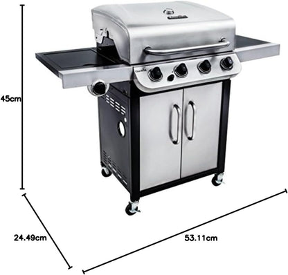 Char-Broil Gas BBQ Convective 440 S - 4-burner Barbecue with Cast iron Grates, Stainless Steel Burners - Ideal for Outdoor Cooking, Garden, Balcony and Patio
