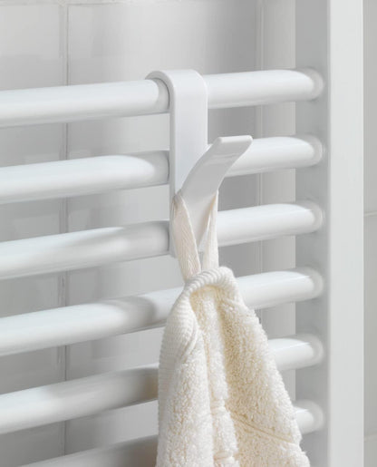 Wenko 4468160100 Hook for Towel Heaters Plastic Set of 2 / 2.5 x 10.5 x 7 cm White