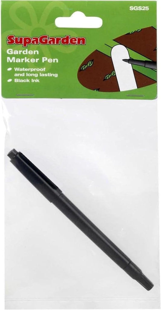 SupaGarden Garden Plant Label waterproof marker pen (Black ink)