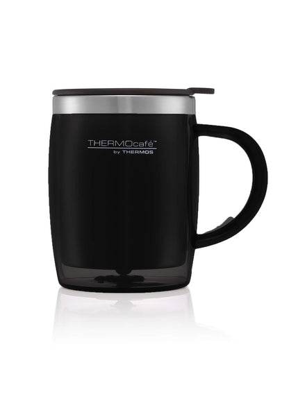 Thermos Translucent Desk Mug, Stainless Steel, Blue, S (Pack of 1), 450 ml
