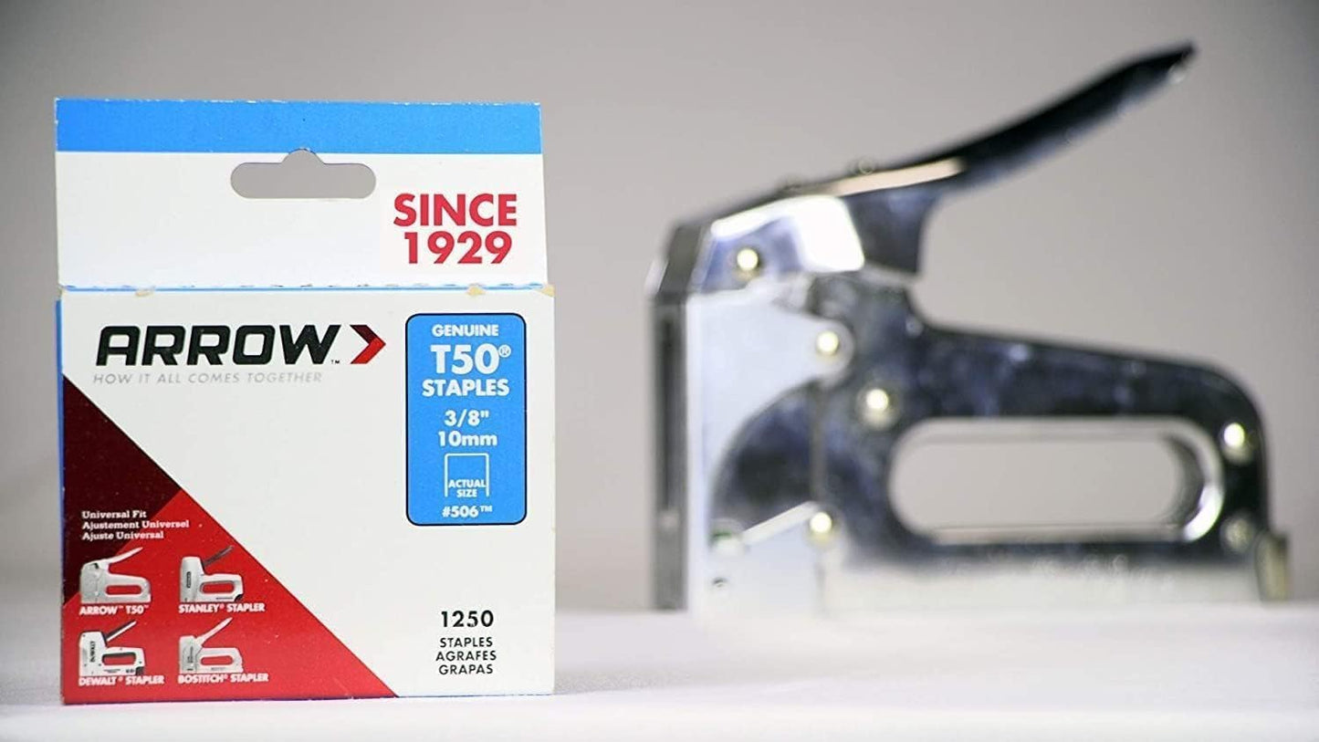 Arrow A50624 T50 Staples, 3/8 Inch (10 mm)