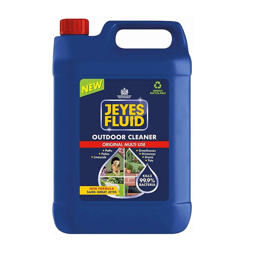 JEYES FLUID 5L MULIT PURPOSE DISINFECTANT OUTDOOR CLEANING KENNEL 5 LTR NEW TIN