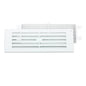 Map White Louvre Vent 229 x 229mm (9"x9") with Detachable Flyscreen Plastic Air Vent Grille for Walls & Furniture Ventilation Cover