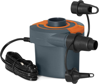 Bestway PowerTouch AC Electric Air Pump, Portable 3 Nozzles 220-240V Quick Electric Pump for Inflatable Pool Floats, Air Mattress, and Pool Toys