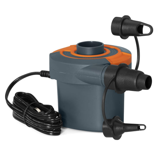Bestway PowerTouch AC Electric Air Pump, Portable 3 Nozzles 220-240V Quick Electric Pump for Inflatable Pool Floats, Air Mattress, and Pool Toys