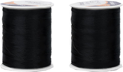 Korbond 320m Sewing Thread – 2 x 160m Spools -White Polyester – Hand and Machine Sewing