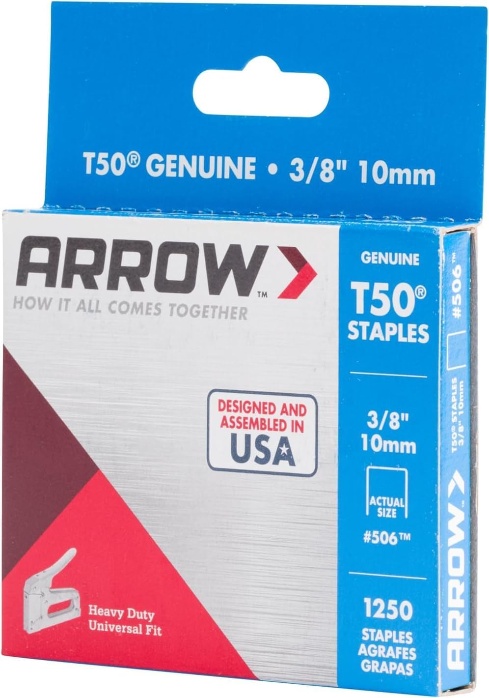 Arrow A50624 T50 Staples, 3/8 Inch (10 mm)